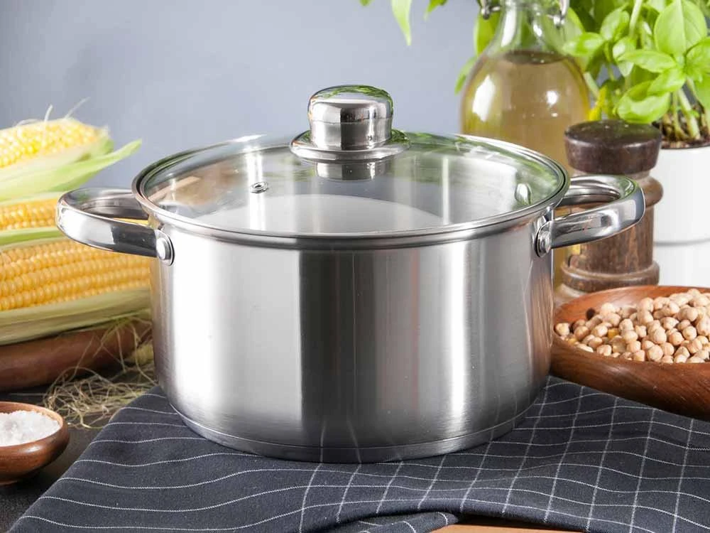 Fabio stainless steel casserole 20cm 3,6 L su dangčiu