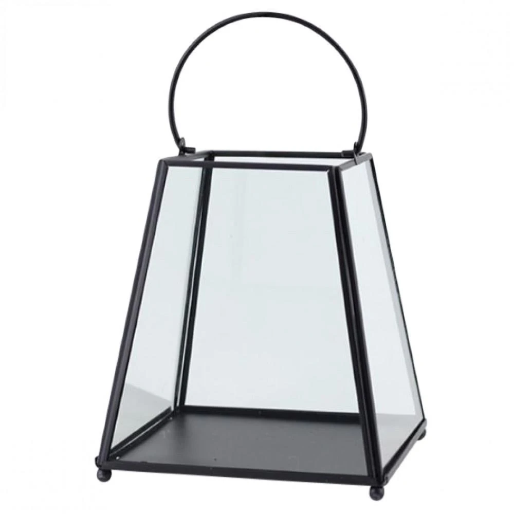 Lumarko Metal tapered lantern 17x17x19,5 cm juodas
