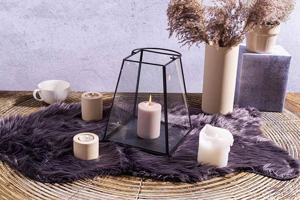 Lumarko Metal tapered lantern 21x21x26,5 cm, juodas