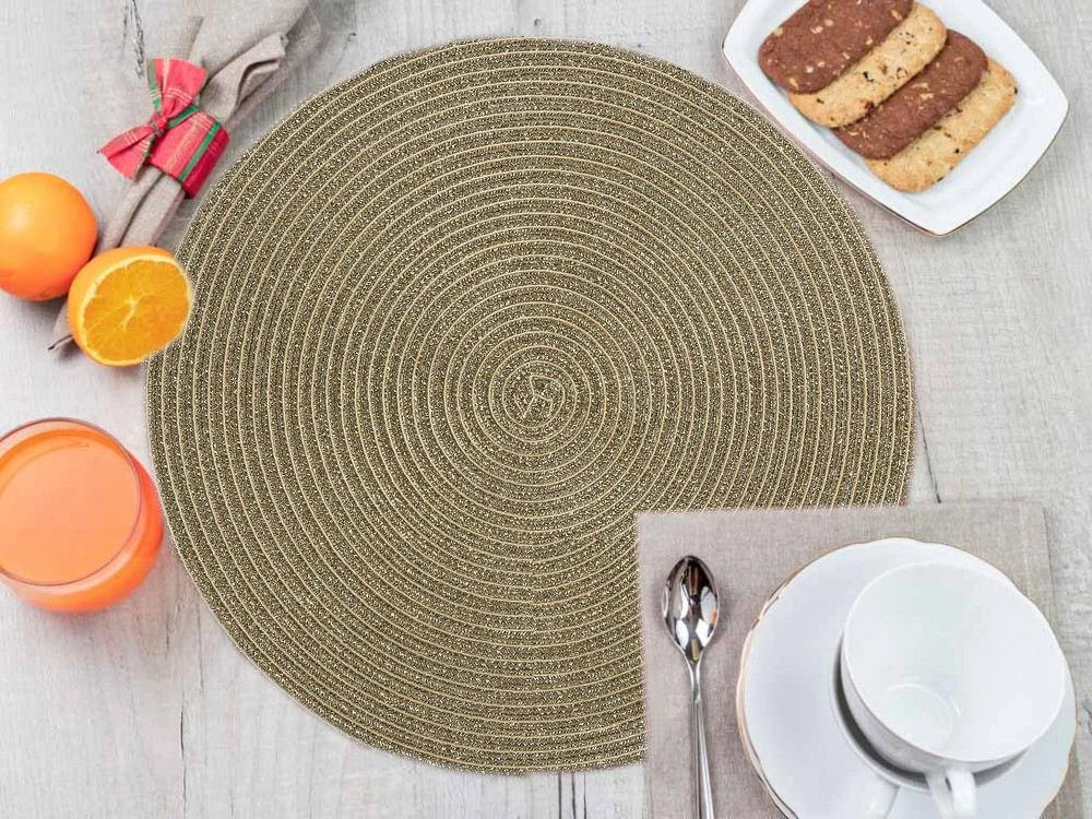 Table mat dia. 38 cm auksinis