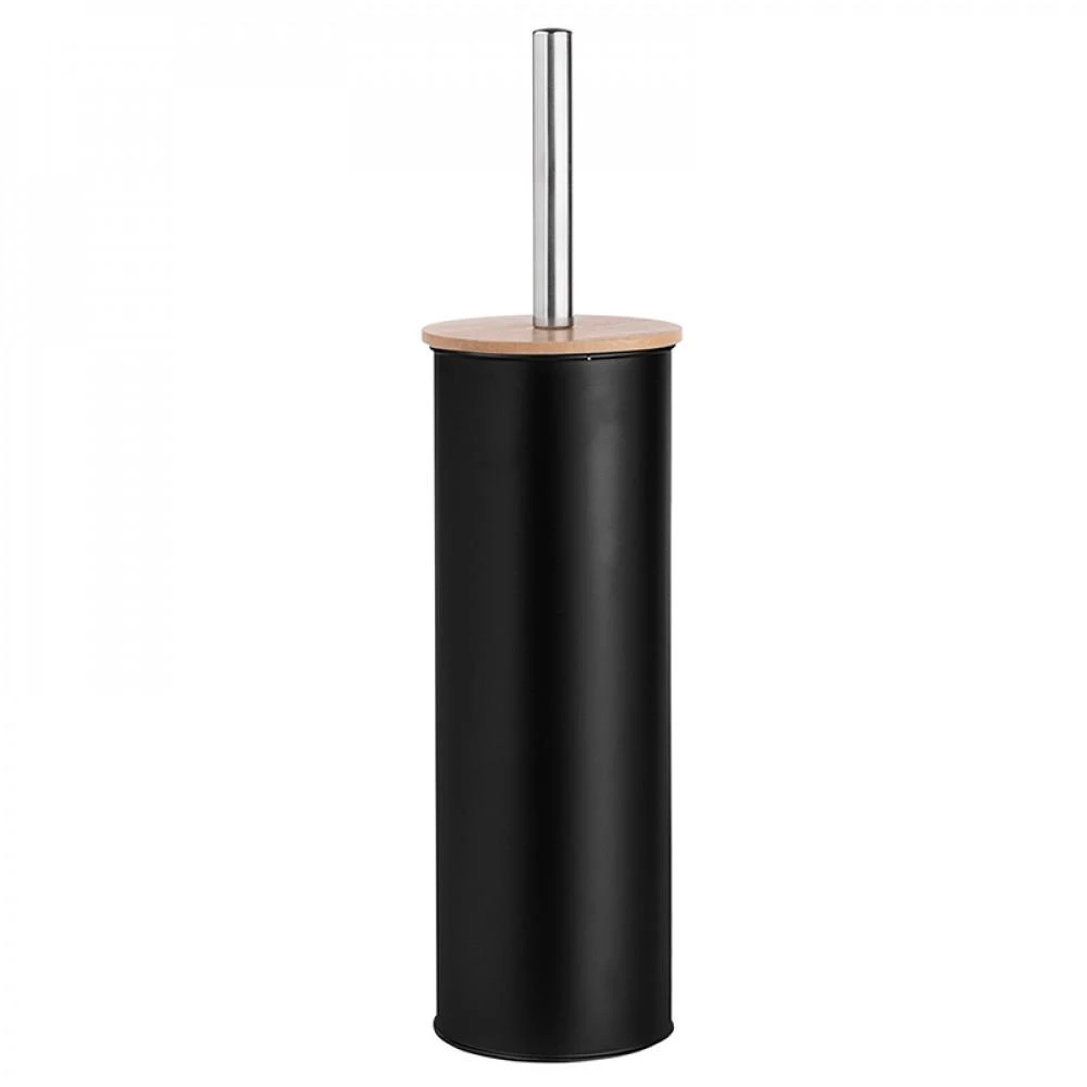 Toilet brush in juodas metal case 9,5x26,5x38 cm