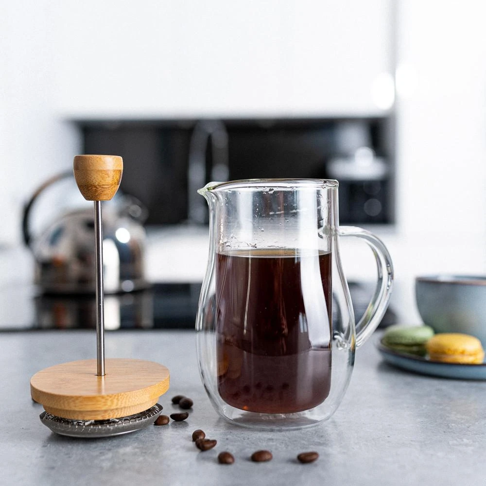 Bamboo Terminis infuzinis indas su bambuko dangteliu 400 ml