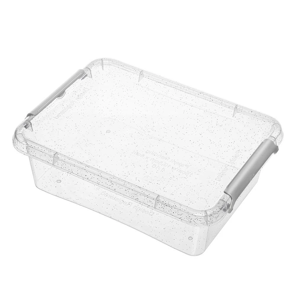 Orplast Antibakterinis 2 vnt. maisto indelių su sidabrino mikrodalelėmis, su dangteliu ir spaustukais rinkinys, 1,15 l