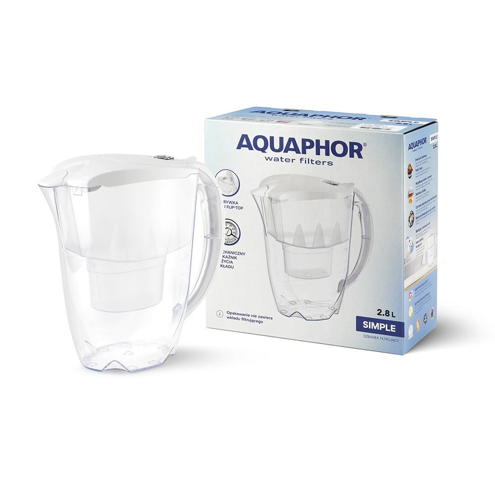 Aquaphor Simple Jug 2,8l without filter cartridge, baltas