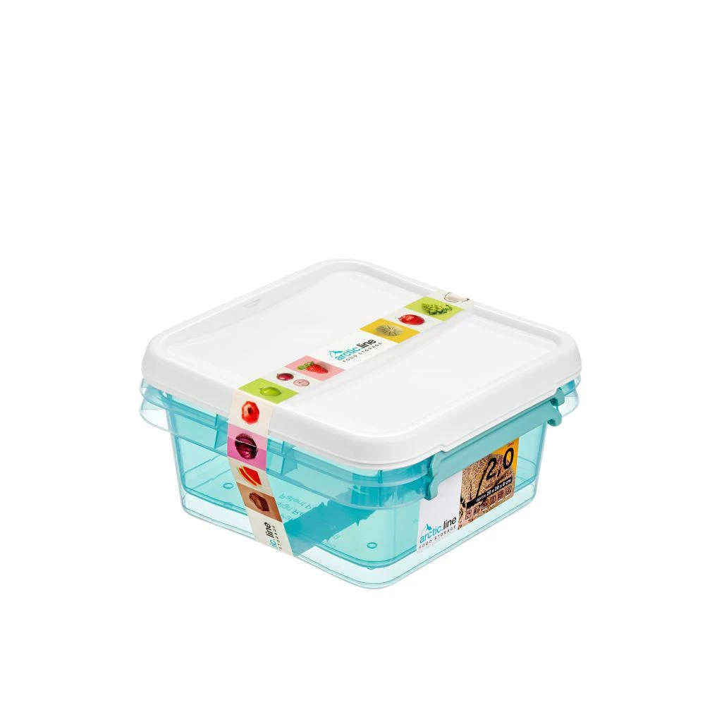 Orplast „Arcticline“ 2 kvadratinių maisto indelių rinkinys, 2 l, 20 x 20 x 8 cm