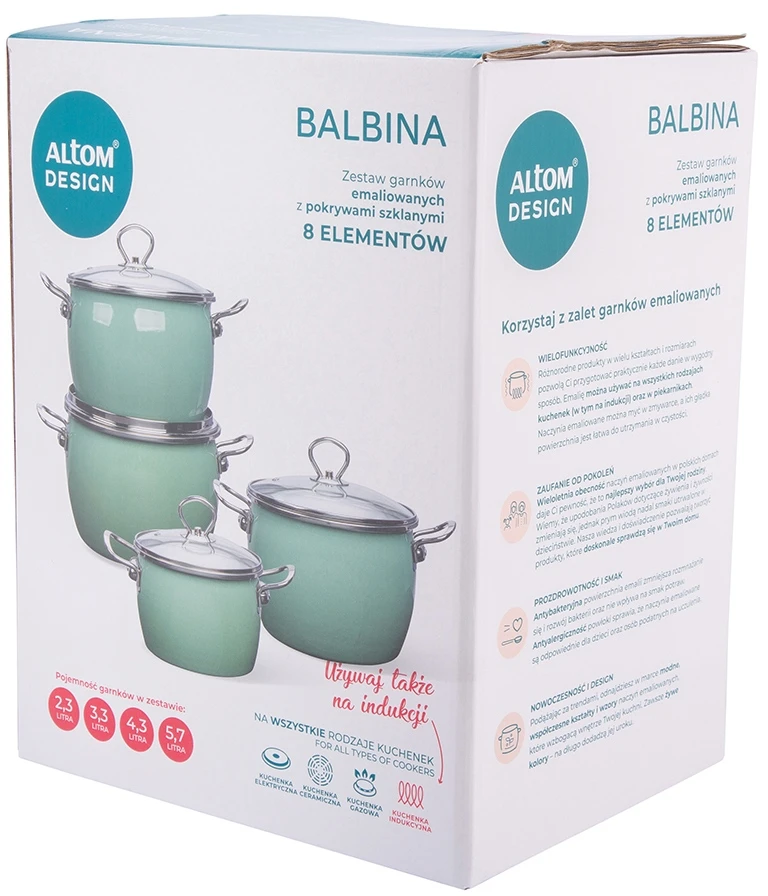 Sage Balbina 8 dalių virtuvės reikmenų rinkinys, šalavijas