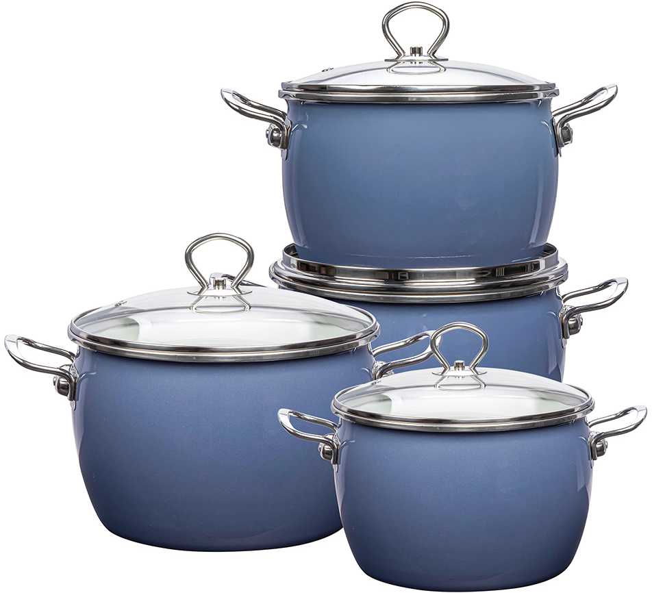 Blue Balbina 8 dalių virtuvės reikmenų rinkinys, mėlynas