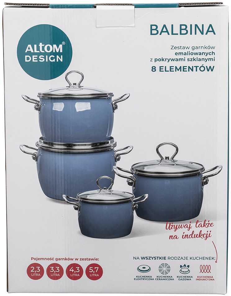 Blue Balbina 8 dalių virtuvės reikmenų rinkinys, mėlynas