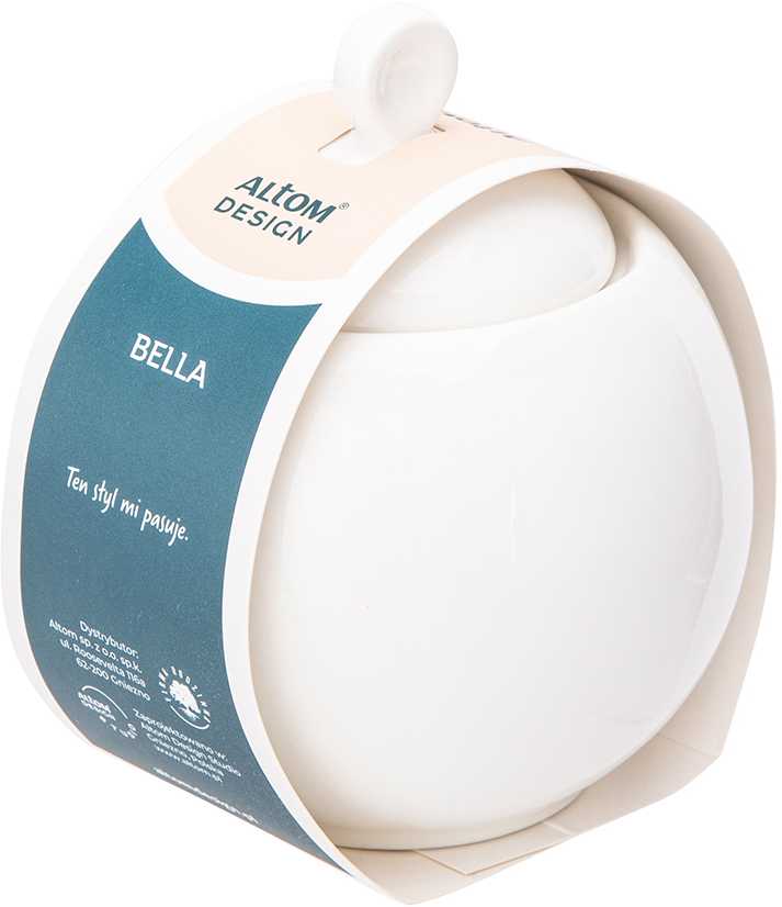 Bella cukrinė, 380 ml, kreminio porceliano, dėžutėje