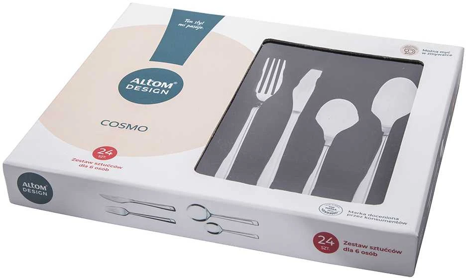 PIECES „Cosmo“ stalo įrankių rinkinys, 24 vnt., dėžutėje