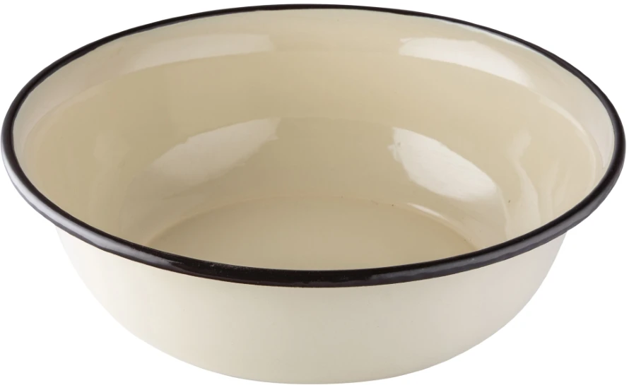 CREAM Emaliuotas dubuo 7,45 l, skersmuo 36 cm, aukštis 11,3 cm, kreminės spalvos