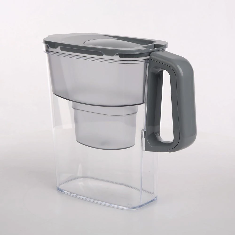 Ąsotis vandens valytuvas Aquaphor Kompakt 2,4l, su filtru B100-25 Maxfor + premija "Gustatory waters", pilkos spalvos