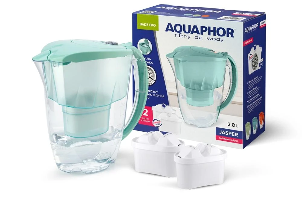 AQUAPHOR Jasper Pitcher vandens filtras 2,8 l +B100-25 Mg + knyga