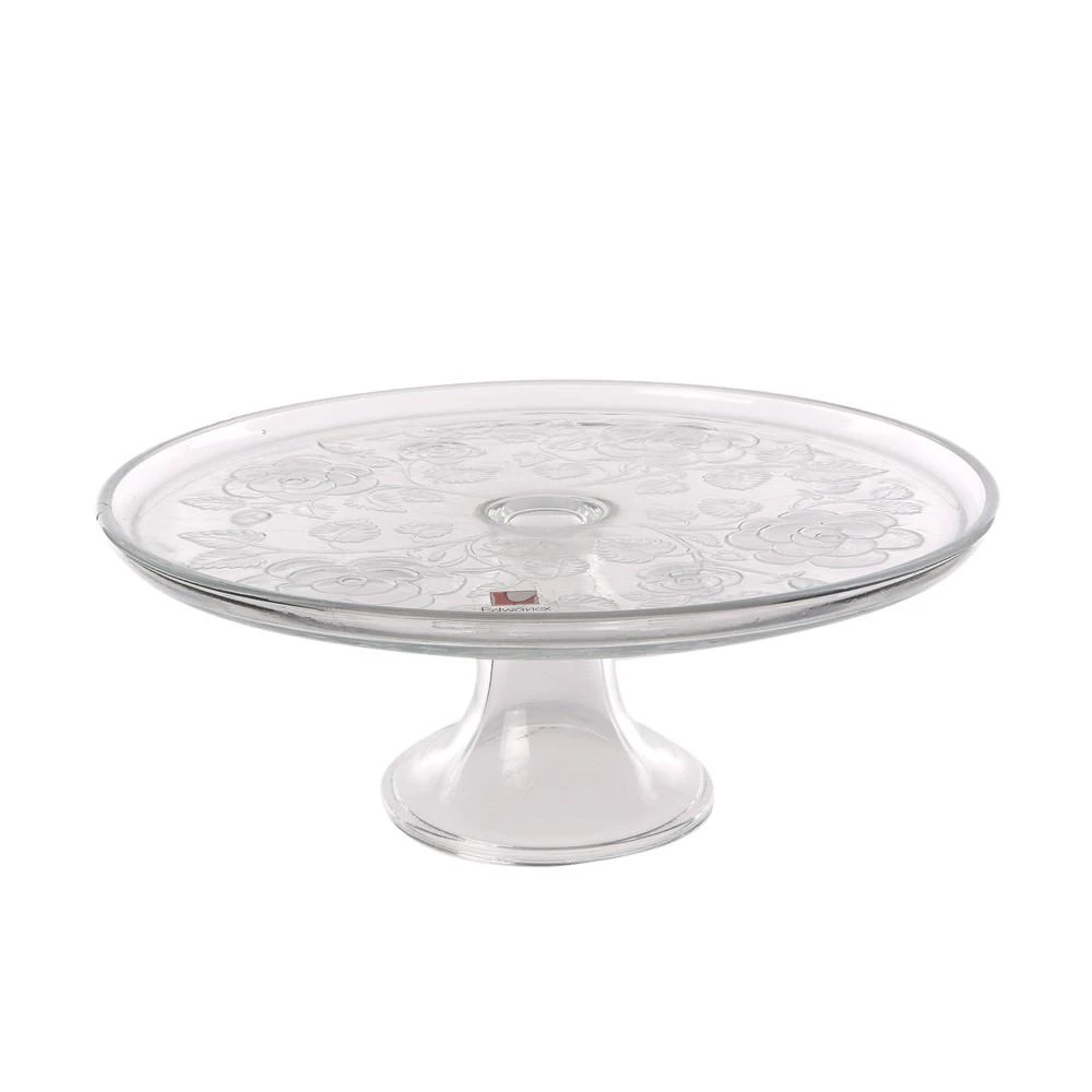 Tortinė iš stiklo ant kojelės 32cm "Rožė"