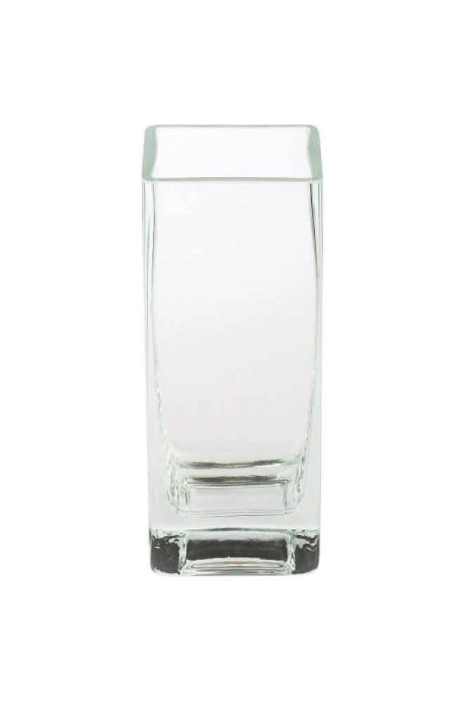 Mondex Glass vase square 10x10 cm h 25 cm