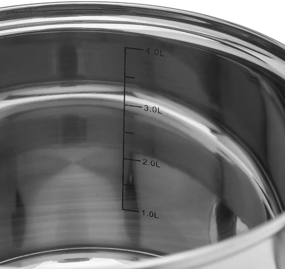 Emilio stainless steel casserole 20 cm su dangčiu 4,3L