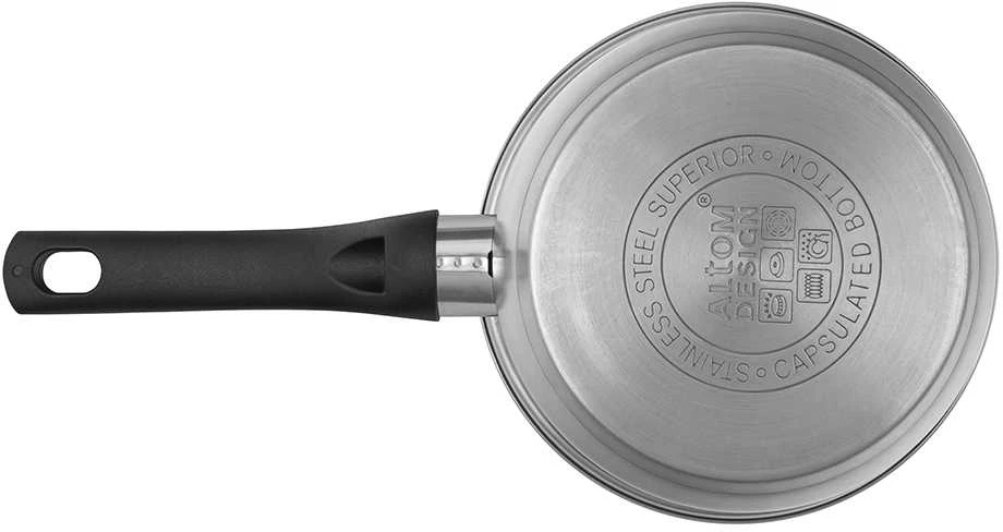 Puodas su rankena ir dangteliu, dujų indukcija, Altom Design Emilio puodas, 1,2 l