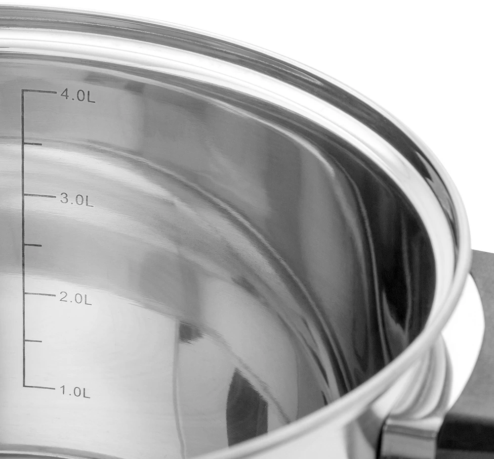 Emilio stainless steel casserole 20 cm su dangčiu 4,3L