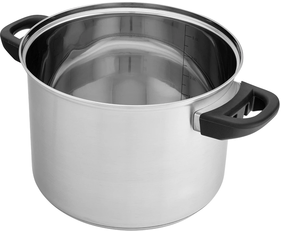 Emilio stainless steel casserole 22 cm su dangčiu 5,6L