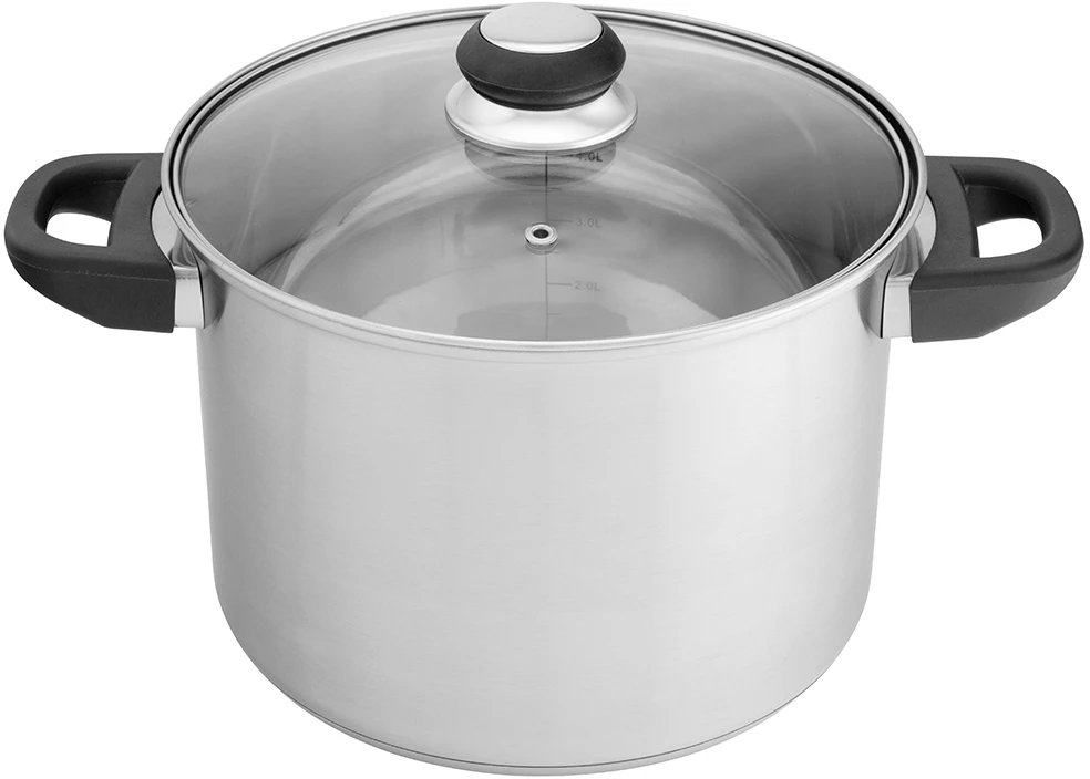 Emilio stainless steel casserole 22 cm su dangčiu 5,6L