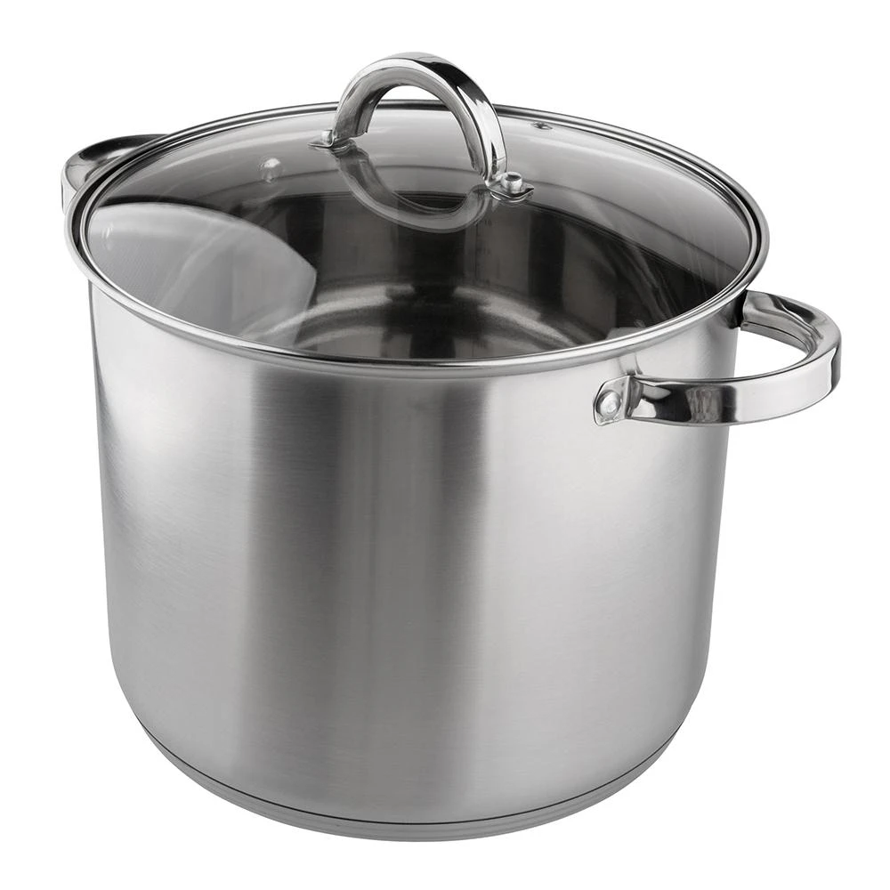 Fabio stainless steel stock puodas 26 cm su dangčiu 10,5 L