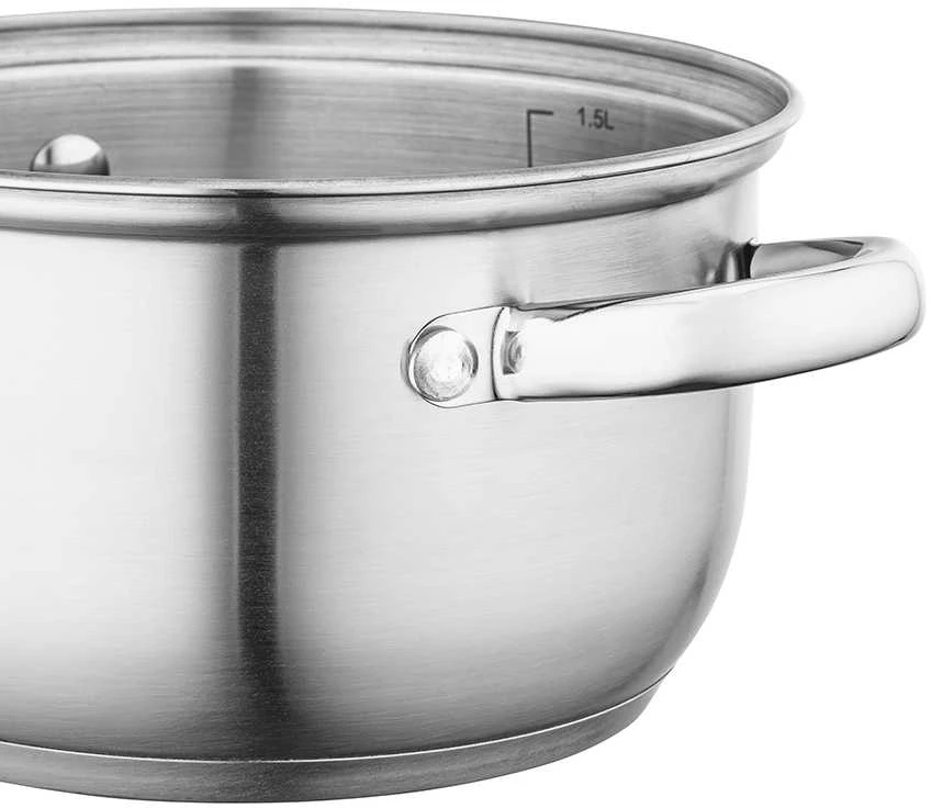 Altom Design Fabio stainless steel casserole 16cm 1,9 L su dangčiu