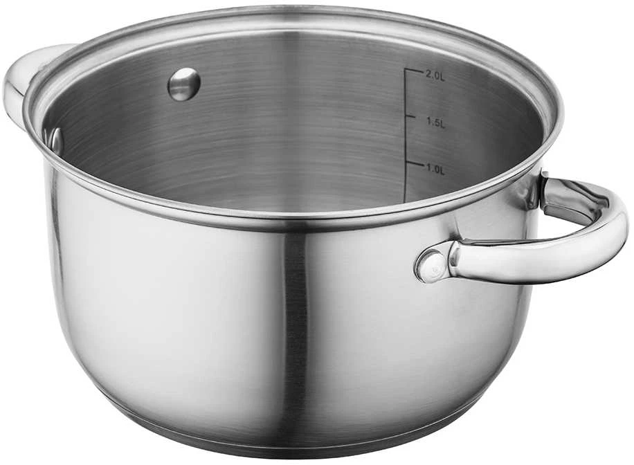 Fabio stainless steel casserole 18cm 2,6 L su dangčiu