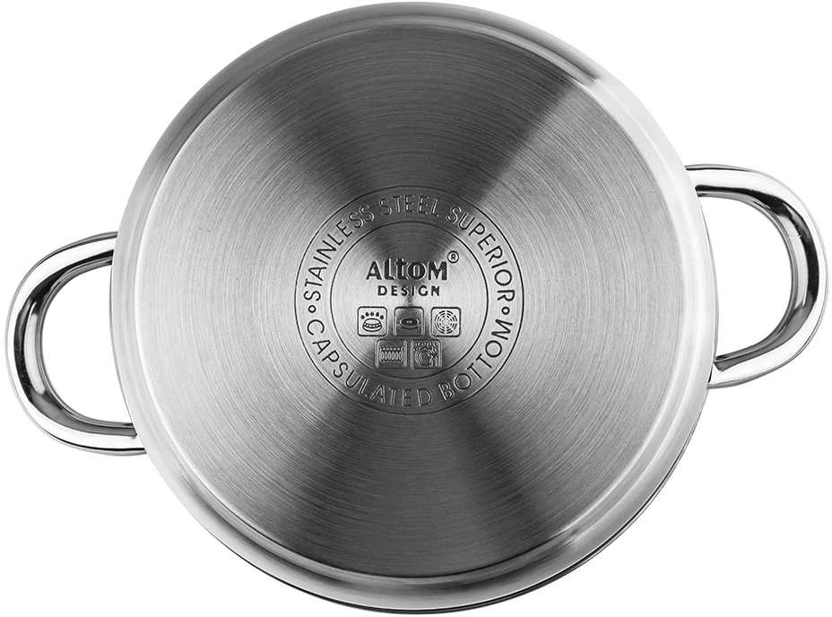 Fabio stainless steel casserole 20cm 3,6 L su dangčiu