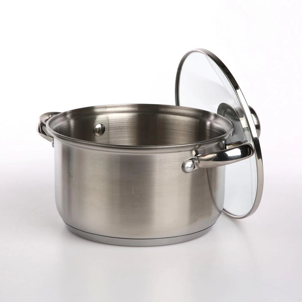 Fabio stainless steel casserole 18cm 2,6 L su dangčiu