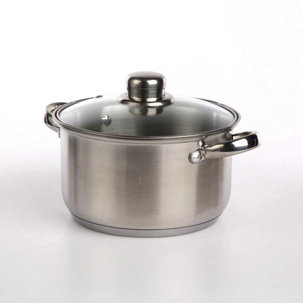Fabio stainless steel casserole 18cm 2,6 L su dangčiu