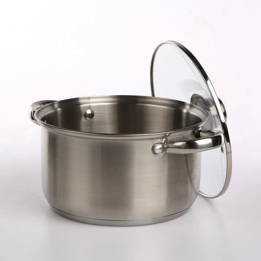 Fabio stainless steel casserole 20cm 3,6 L su dangčiu