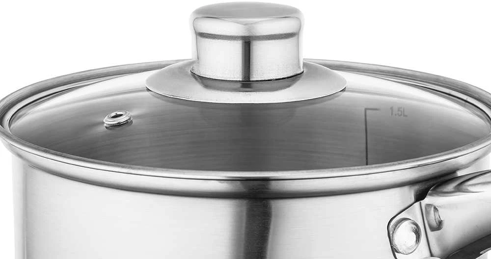 Fabio stainless steel sauce pan 16 cm 1,9 su dangčiu