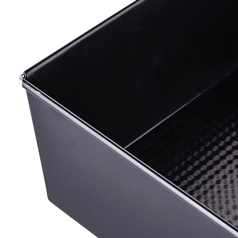 Baking tin sheet corrugated 300x110x75 juodas