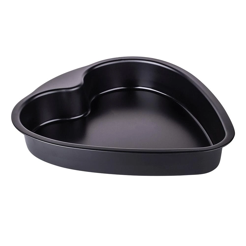 SNB Baking tin heart non-stick juodas