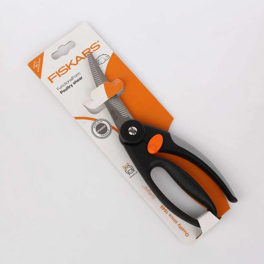 Fiskars FF paukštienos žirklės su Softouch rankenomis 1 vnt.