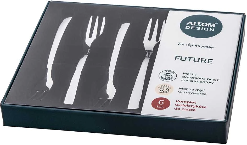 „Future“ torto šakučių rinkinys, 6 vnt., dėžutėje