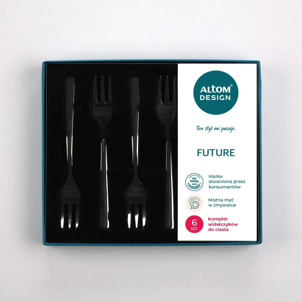 „Future“ torto šakučių rinkinys, 6 vnt., dėžutėje