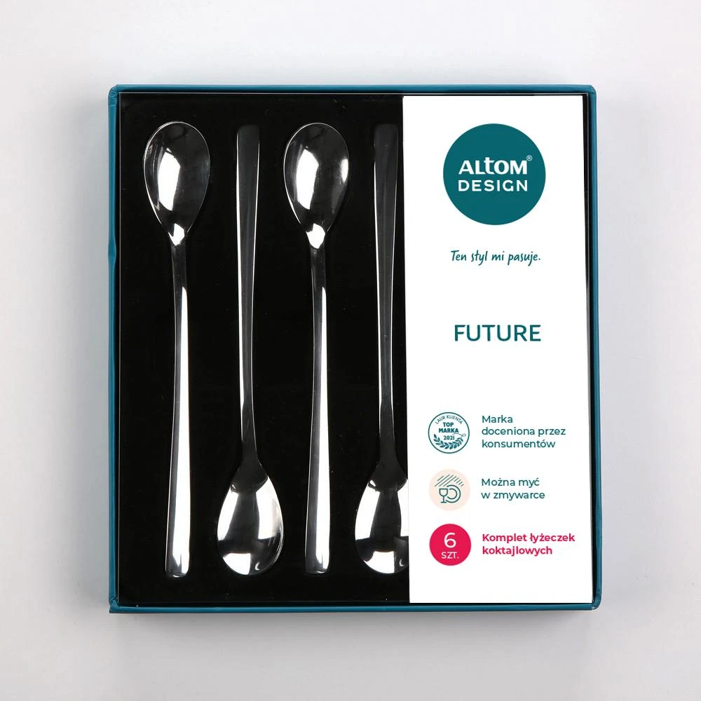 „Future“ 6 kokteilinių šaukštelių rinkinys, dėžutėje
