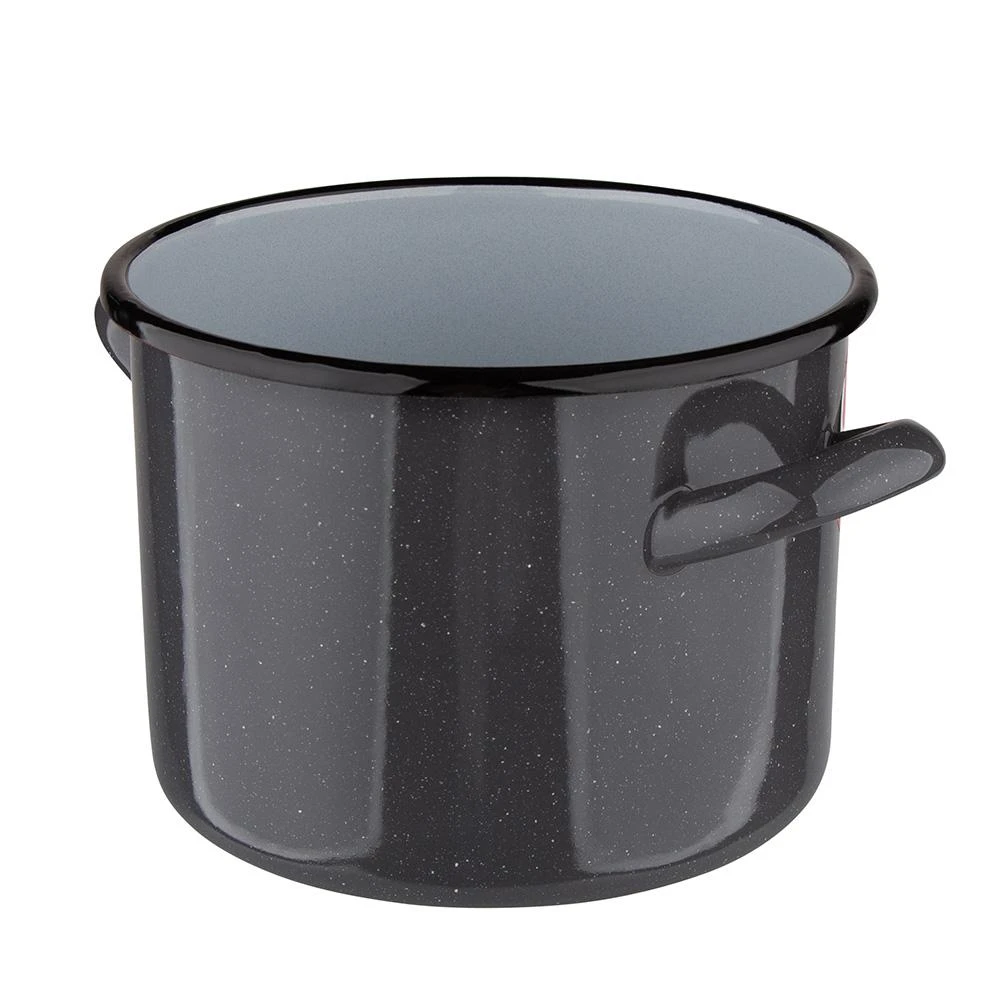 Altom Design POT 20 CM ENAMEL Pilkas SPECKLED