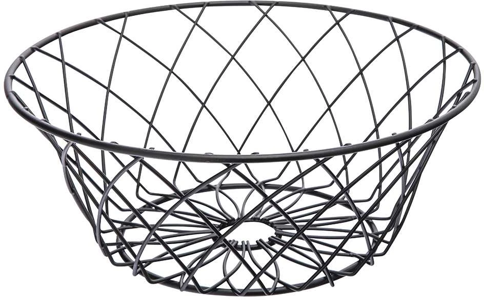 Juodas fruit basket 25x10 cm, flower design