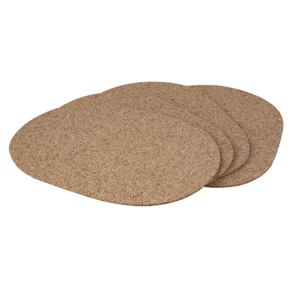 Lumarko 4 ovalios poveržlės, 40x29 cm, pagamintos iš natūralios kamštinės medžiagos