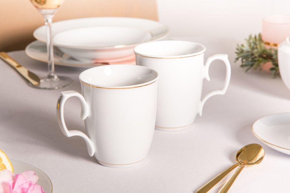 Lumarko MariaPaula Klasyka dec. Gold line set of 2 mugs 360ml