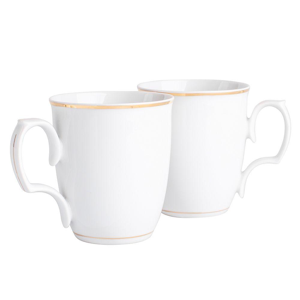 Lumarko MariaPaula Klasyka dec. Gold line set of 2 mugs 360ml