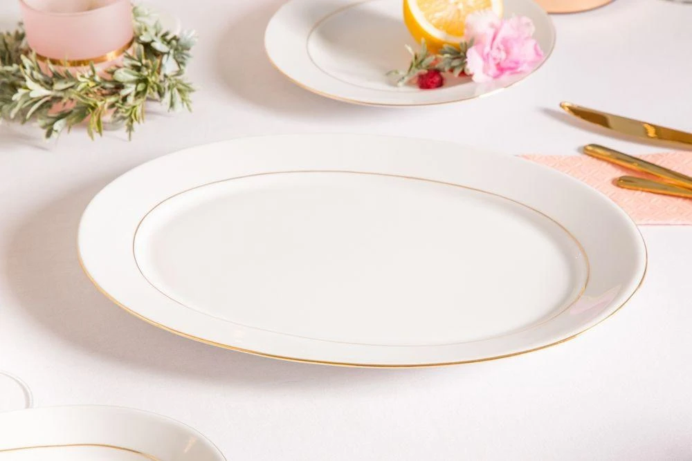 Lumarko MARIAPAULA CLASSIC GOLD LINE OVALIS PLOKŠTĖLIS 33cm (L02)
