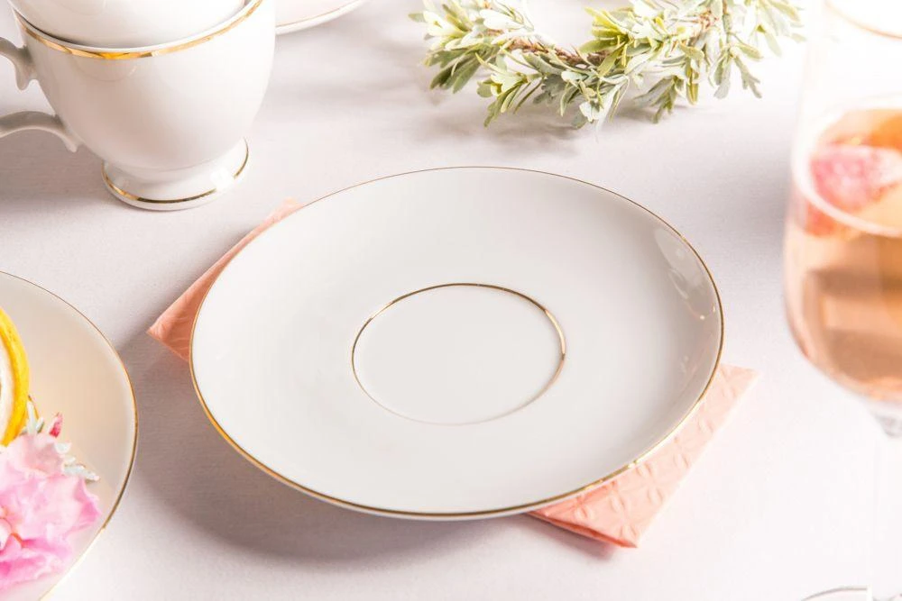 MariaPaula Klasyka Golden line saucer 17cm