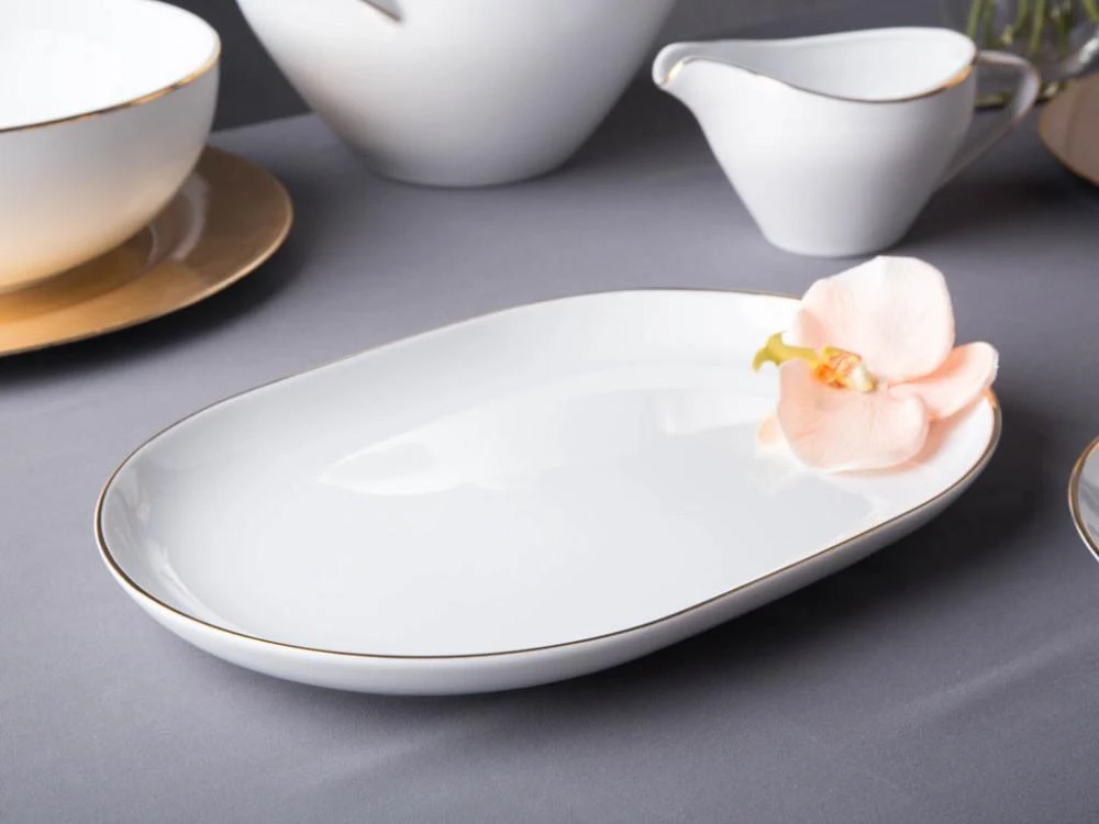 Lumarko MariaPaula Moderna Gold oval plate 33cm