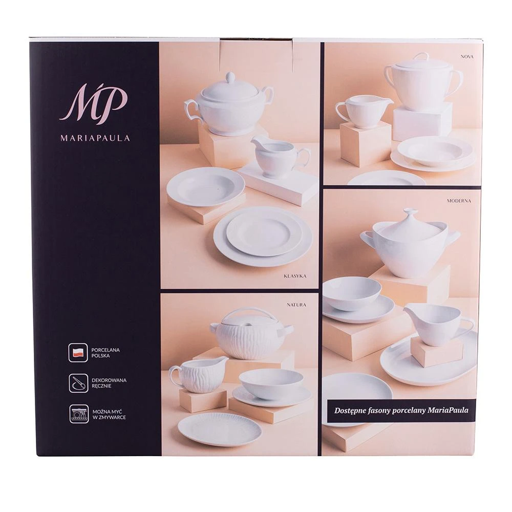 Lumarko MariaPaula Moderna Baltas dinner set 6/24