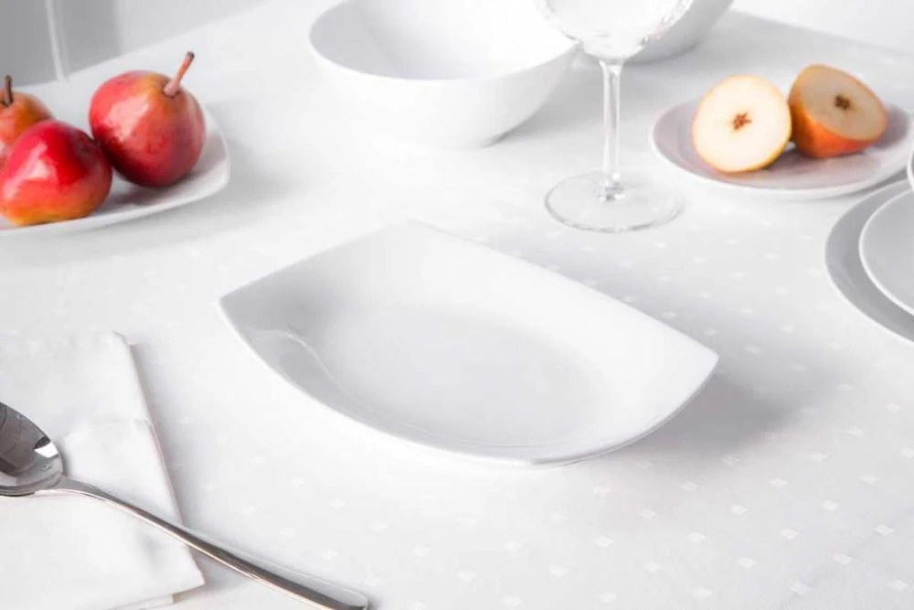 MariaPaula Square Moderna Baltas platter 24cm