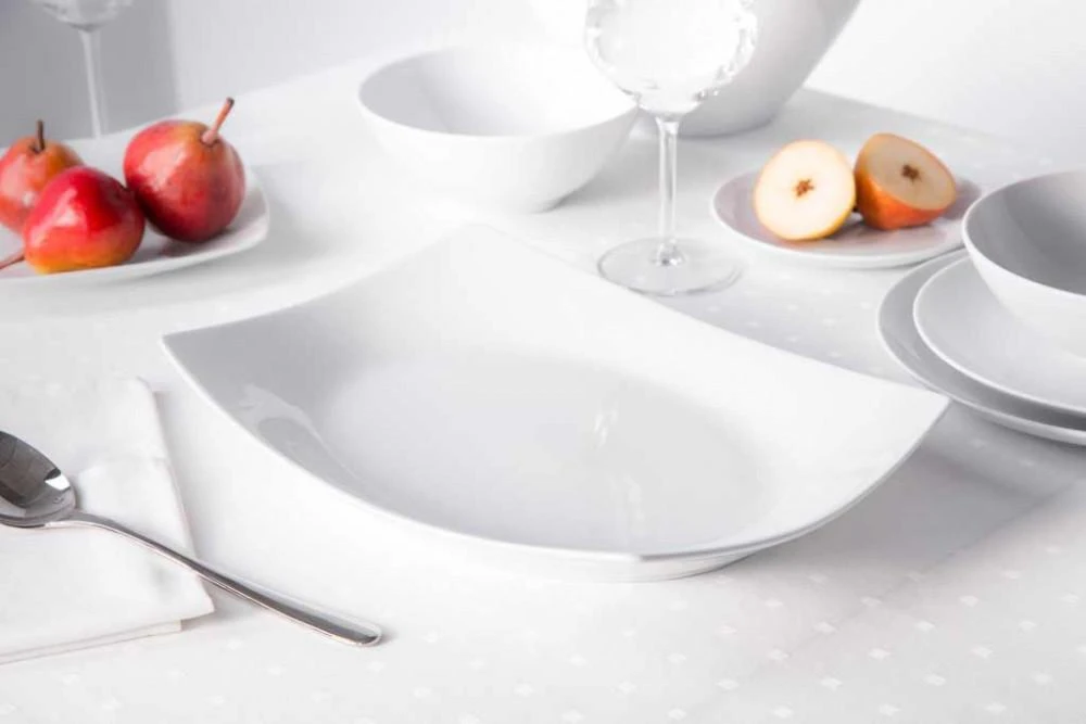 Lumarko MariaPaula Square Moderna Baltas platter 33cm