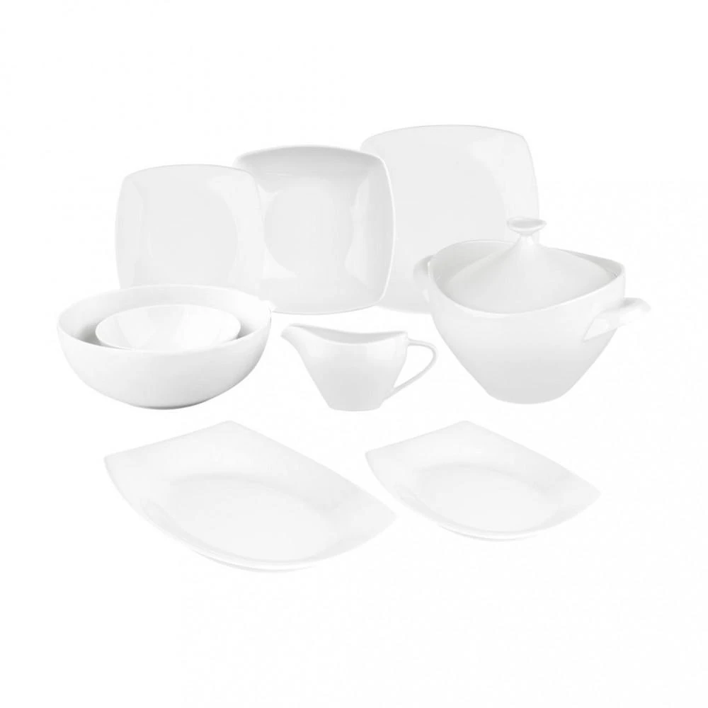 Porcelana MariaPaula MARIAPAULA MODERN SQUARE Baltas VAKARIENIS RINKINYS 24.06
